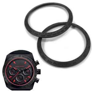 Applicable à la montre mécanique pour homme de la série TD Black <span class=keywords><strong>Shield</strong></span> M42000CR, accessoires de <span class=keywords><strong>lunette</strong></span> en céramique noire mate sablée - Product Image 1