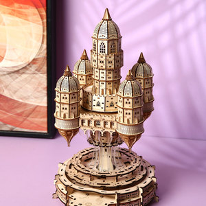 Prix de gros : Puzzle 3D en bois <span class=keywords><strong>Château</strong></span> Flottant, Puzzles 3D pour adultes, Modè<span class=keywords><strong>le</strong></span> de fantaisie à monter soi-même, Fourniture en gros - Product Image 1