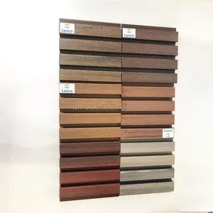 Color composite modern wood plastic wall panel for WPC decorative wall panel