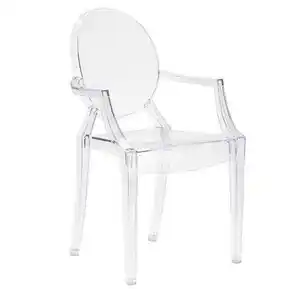 Outdoor-Innen möbel Kunststoff transparent Acryl Ghost Chair Hochzeits bankett modernen Esszimmers tuhl