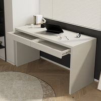 Bureau de salon modulaire avec tiroir, ensemble table et chaise de bureau en bois, bureau informatique écologique et sain, montage facile, design moderne