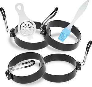 Non-Stick Coating Stainless Steel <b>Egg</b> Ring Frying <b>Egg</b> Molds Kitchenware <b>Egg</b> Tools - Product Image 1