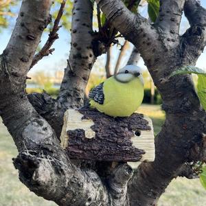 Nouvelle Création : Ornement Artisanal Lumineux en Résine Époxy, Oiseau de Simulation Idyllique, Art Populaire, pour Cour, Extérieur, Balcon, Jardinière - Product Image 3