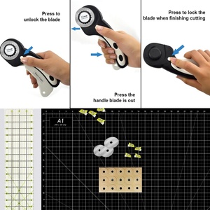 Livraison rapide : Ensemble de coupeurs rotatifs A1 pour la couture et le patchwork - Product Image 4