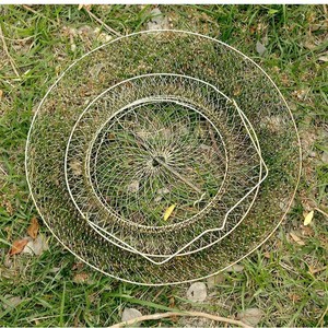 Nouveau <span class=keywords><strong>panier</strong></span> de protection pliable en fer pour poissons, crevettes et crabes, anti-accrochage, vente en gros du fabricant - Product Image 3