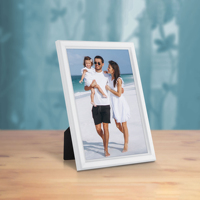 À la mode incassable 5X7 bois cadre Photo argent PS taille personnalisée A4 verre décoration murale nouvel accessoire de salon à la mode