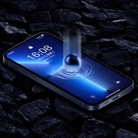 Protecteur d'écran en verre trempé 9H anti-poussière anti-espion pour 16/15/14/13 Pro 2.5D Edge étanche et anti-espionnage