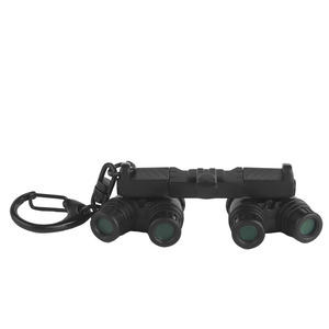 Dispositivo de visión nocturna de cuatro ojos Entusiasta de camuflaje Estilo táctico periférico Accesorios culturales y creativos Llavero Anillo - Product Image 3