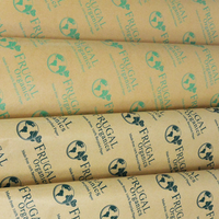 Papier kraft pour emballage, rouleau de papier kraft brun imprimé sur mesure pour papier artisanal