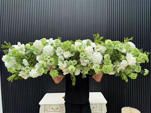 2026 новый тренд искусственные зеленые арочные цветы в деревенском стиле свадебный фон Декоративная композиция Цветы высокие проходы - Product Image 6