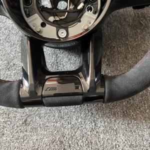 Volant en fibre de carbone entièrement en cuir pour Mercedes Benz <span class=keywords><strong>AMG</strong></span> W204 W205 W211 W203 W212 W176 W213 W124 W177 W221 - Product Image 6