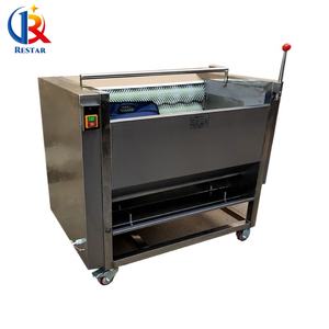 Machine de lavage et de pelage à petite échelle pour usage commercial de gingembre frais, lotus, patates douces, carottes, châtaignes d'eau, pommes de terre, ignames et taro - Product Image 2