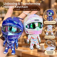 Gantungan Kunci Figur Pengendara Motor Transformers Versi Q - Boneka Robot Helm Mini - Gantungan Kunci Tas - Aksesoris Kunci Mobil - Hadiah