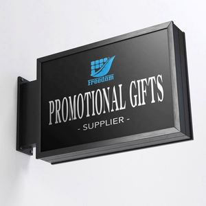 Wholesale Acrylic <b>LED</b> <b>Light</b> <b>Box</b> Sign Advertising Double Side Wall Bracket - Product Image 1