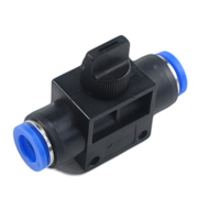 Vanne à boisseau sphérique avec raccord rapide pour tuyaux de 6 à 12mm-Connexion rapide pour le contrôle du débit d'air et de liquide
