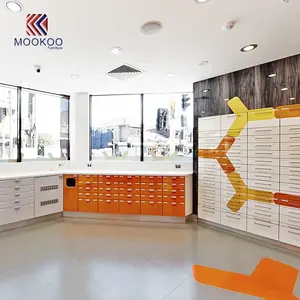 Farmacia Interni Mobili Design del Display Dispensary Armadio Di Stoccaggio per Farmacie