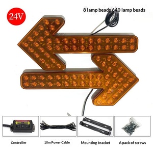 ไฟ LED ความเข้มสูง แบบปริซึม สะท้อนแสง พร้อมไฟแฟลชคู่ รูปทรงลูกศร วัสดุ ABS ติดตั้งง่าย พกพาสะดวก สำหรับกรณีรถเสีย - Product Image 3