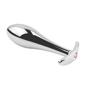 Plug Anale in Metallo con Cristallo Diamantato, Misure S/M/L, Giocattolo Sessuale per Uomo e Donna, Plug Anale Stimolante - Product Image 4