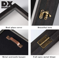 Cadre en bois profond pour photos et souvenirs 8x8 8x10 10x10 12x16 pouces – Idéal pour diplômes, fleurs séchées, photos et objets précieux