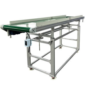 Fabrika doğrudan satış küçük alüminyum profil çerçeve Mini PVC PU bant konveyör düz konveyör bant makinesi için depo - Product Image 3