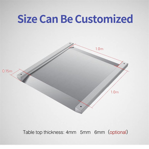 Báscula de Piso Industrial de Acero Inoxidable Veidt de 1-3t, Sensor de Alta Precisión, Carga Fácil por Rampa, Tamaño de Mesa Personalizado con Pendiente Y - Product Image 6