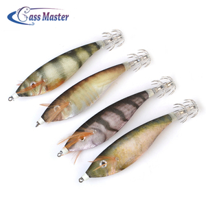 Bassmaster Pêche <span class=keywords><strong>Leurre</strong></span> lumineux <span class=keywords><strong>pas</strong></span> cher Calmar jig <span class=keywords><strong>leurre</strong></span> Jigging Bois Crevette calmar crochet gabarits - Product Image 5