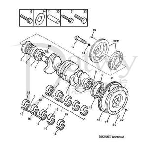 OE 051474 0514A2 0514A2 0514A2 5140740 Peugeot Citroen TU5JP4 EC5(16V) EC8 joint d'huile arrière de vilebrequin (marque Datwy) - Product Image 3