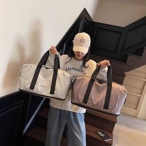 New Shiny Pink Travel Bags Ladies Outdoor Travel Fitness Luggage <b>Storage</b> Bag Waterproof Travel Tote Bags - Product Image 3
