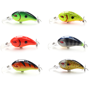 Vente en gros LFC02 leurre de pêche 6 couleurs disponibles appâts artificiels à manivelle avec hameçons aigus <span class=keywords><strong>action</strong></span> flottante plastique dur - Product Image 5