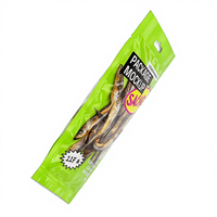 Sachet plat en mylar laminé à trois côtés avec fermeture éclair refermable, fenêtre transparente, imprimé sur mesure, recyclable, de qualité alimentaire, pour animaux de compagnie