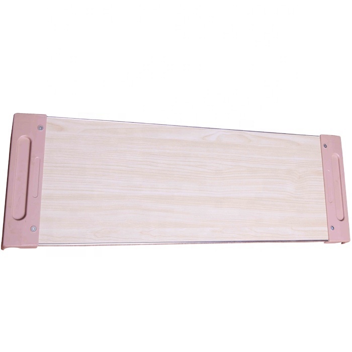 Medical Overbed table Fixed Type Wood Bedside Table with Hooks Over Bed Table Hospital Used