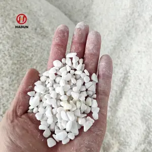 2-4mm getrommelter weißer Kieselstein für Harz boden