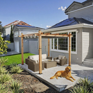 Pergola motorisée en aluminium pour jardin et terrasse, finition thermolaquée, tailles personnalisables pour villas et jardins - Product Image 3