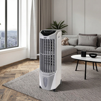 Ventilateur de refroidissement par évaporation portable à usage domestique, moteur en cuivre pur, affichage numérique LED, réservoir d'eau de 20 L, refroidisseur d'air en nid d'abeille