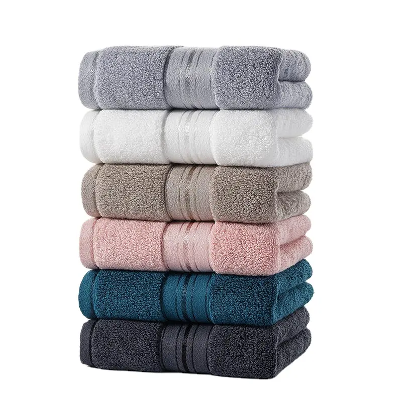 Prezzo all'ingrosso personalizzato a buon mercato morbido regalo di lusso senza pelucchi brillante dobby multicolore 100% cotone set di asciugamani da bagno per il viso