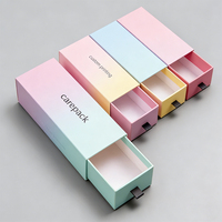 Boîte à bijoux en papier rigide blanche pour filles, avec tiroir coulissant, pour colliers, bracelets et bagues – Emballage économique