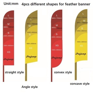 Drapeau de plage à plumes pour la promotion publicitaire en extérieur - Product Image 6