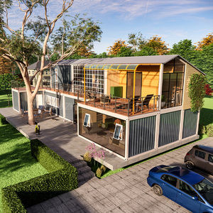 Thiết Kế Mới Chuyên Nghiệp Giá Rẻ 2 Tầng Vận Chuyển <span class=keywords><strong>Container</strong></span> Nhà Sang Trọng Prefab Nhà Xây Dựng Cho Biệt Thự/Khách Sạn/Nhà Hàng - Product Image 4