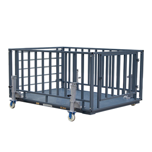 Balance portable pour bétail, pour usage agricole, pour porcs et moutons, état neuf, 220V, clôture métallique bleue, garantie 1 an, 1,2*1,2m - Product Image 2