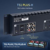 Monitor de Montaje en Rack FEELWORLD T51 PLUS-H HD, Monitor Profesional de Montaje en Rack, Triple Pantalla de 5.5 Pulgadas Full HD HDMI AV I/O, Venta al por Mayor de Fábrica OEM