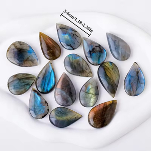 <b>Top</b> Quality Smooth Polished Labradorite Water Drop Craft for Office Decoration - Product Image 2