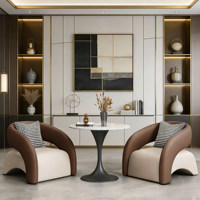 Table de négociation moderne en PU de style chinois, combinaison chaise et table, hauteur réglable, personnalisable, en carbone, pour bureau à domicile et salle à manger