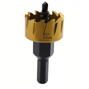 Lame de scie cloche HSS 38 mm revêtue de titane pour perçage du bois et du métal - Product Image 2