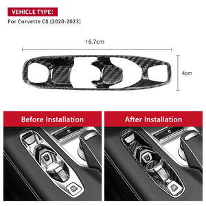 Accessoires d'intérieur de voiture ES cadre de garniture de bouton de vitesse central moderne attrayant pour <span class=keywords><strong>Corvette</strong></span> C8 - Product Image 4