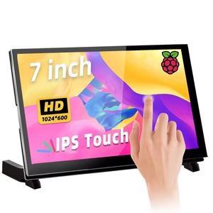 Módulo de pantalla LCD IPS 1024*600 de 7 pulgadas para Raspberry <span class=keywords><strong>Pi</strong></span>, pantalla táctil capacitiva con altavoces, 1 unidad - Product Image 1