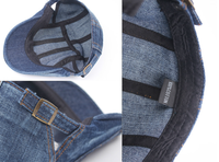 Gorra plana de mezclilla para hombres y mujeres, sombrero de boina, gorra irlandesa informal, gorra de taxista de hiedra ajustable Retro británica azul