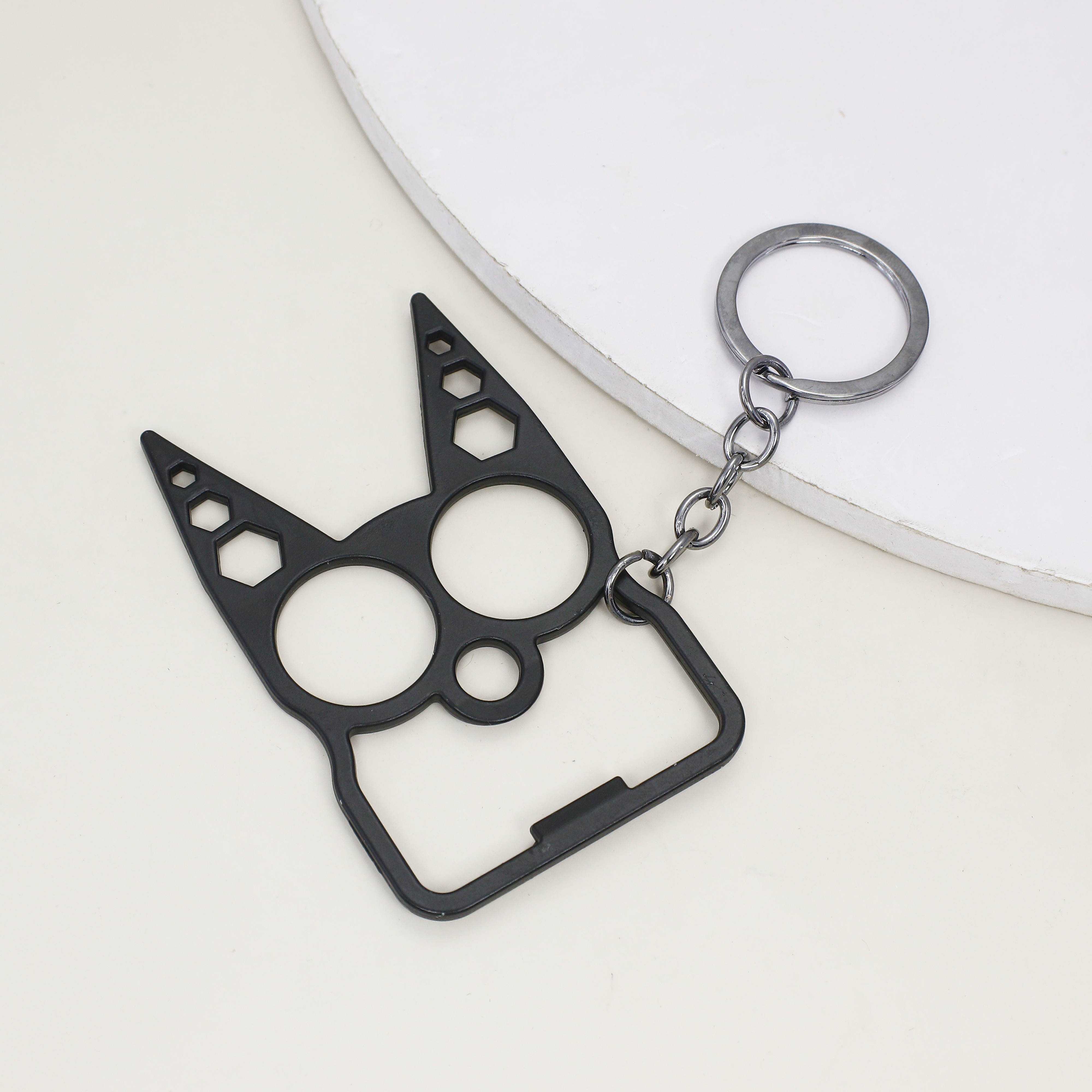 Кошачьими ушками палец Тигр брелок открывашка отвертка цепочка для ключей многофункциональный брелок Кошелек Сумочка орнамент Diy брелок