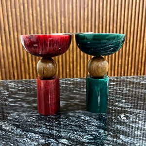 Quemador de Incienso Artesanal de Resina con Diseño de Sándalo Indio, Patrón Blanco y Marrón, Difusor Aromático para Hogar, Oficina y Uso Religioso - Product Image 1