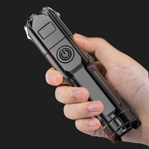 Flashlight High Intensity <b>Led</b> <b>Rechargeable</b> Battery Adjustable Focus Portable Outdoor Camping <b>Home</b> Use White <b>Light</b> - Product Image 1
