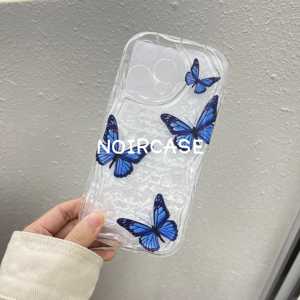 Vente en gros Étui pour filles à bas prix-TPU, transparent, doux, style Ins, motifs papillon, offres en vrac, pour iphone série 16 - Product Image 4